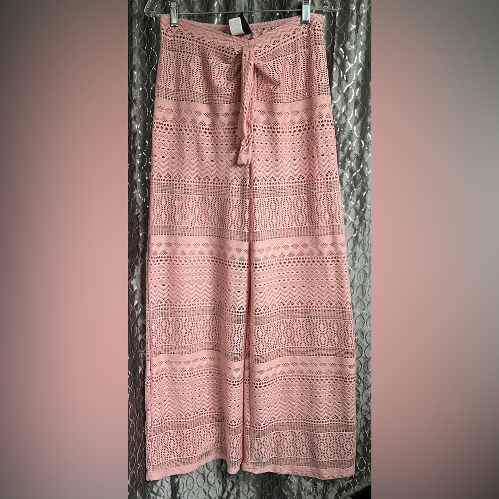 Kenneth Cole Lace Swim Cover Up Pants Size L